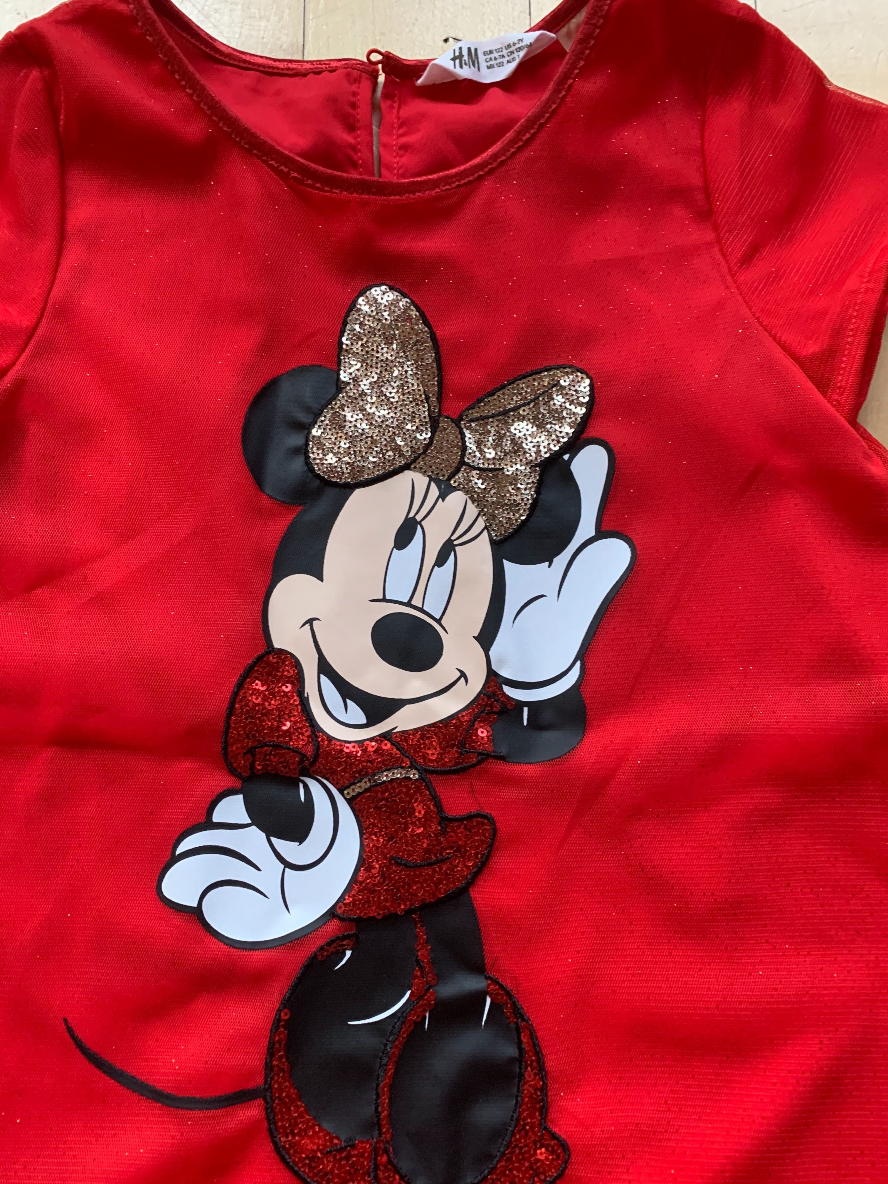 SUKIENKA dla dziewczynki MYSZKA MINNIE TIULOWA H&M 122 6-7 lat