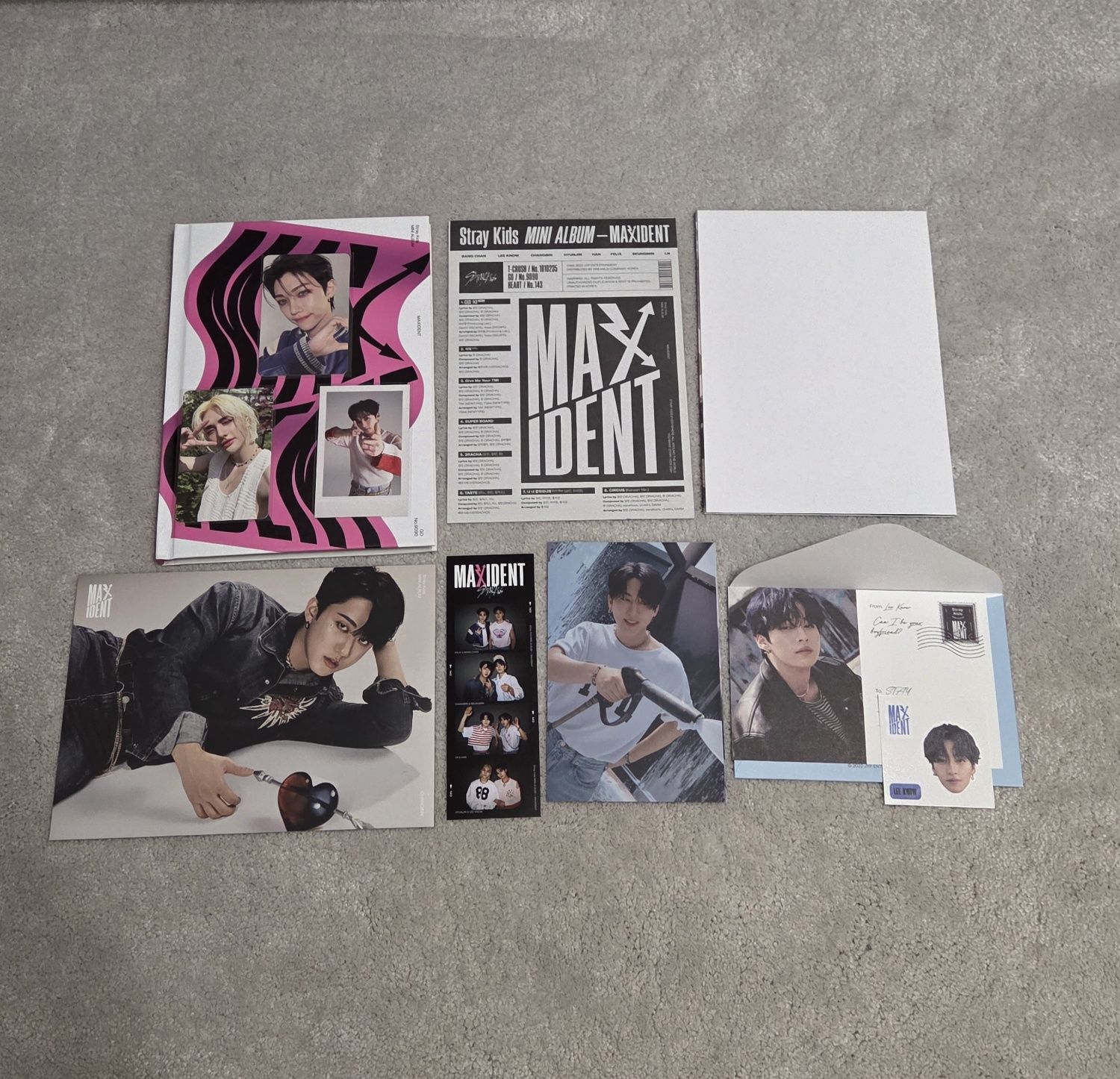 album Stray Kids Maxident limited version preorder Felix Hyunjin Minho