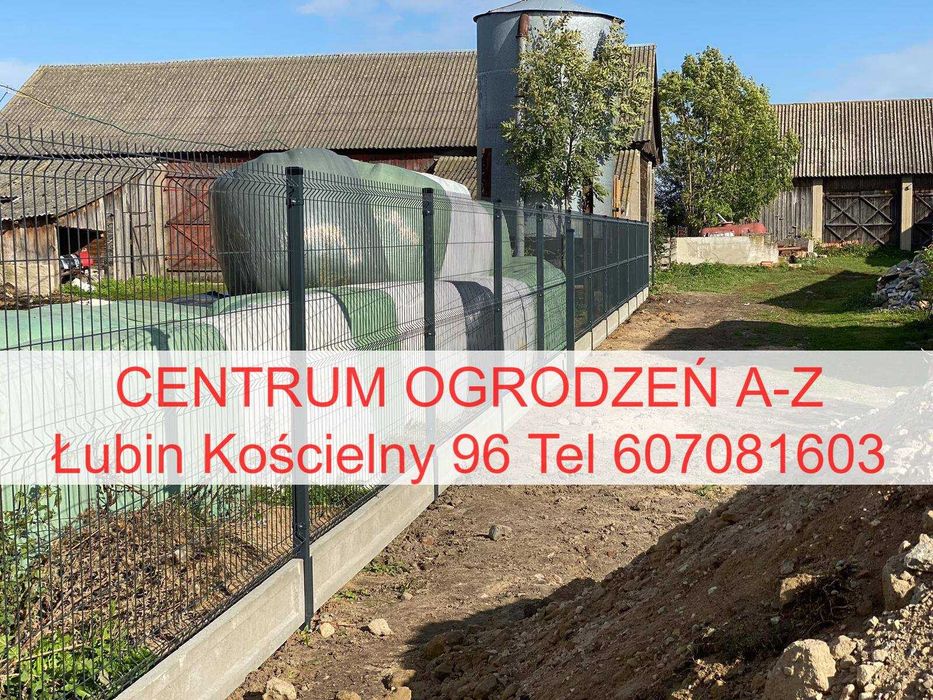 Ogrodzenie siatkowe panelowe materiał + montaż całe Podlaskie TANIO