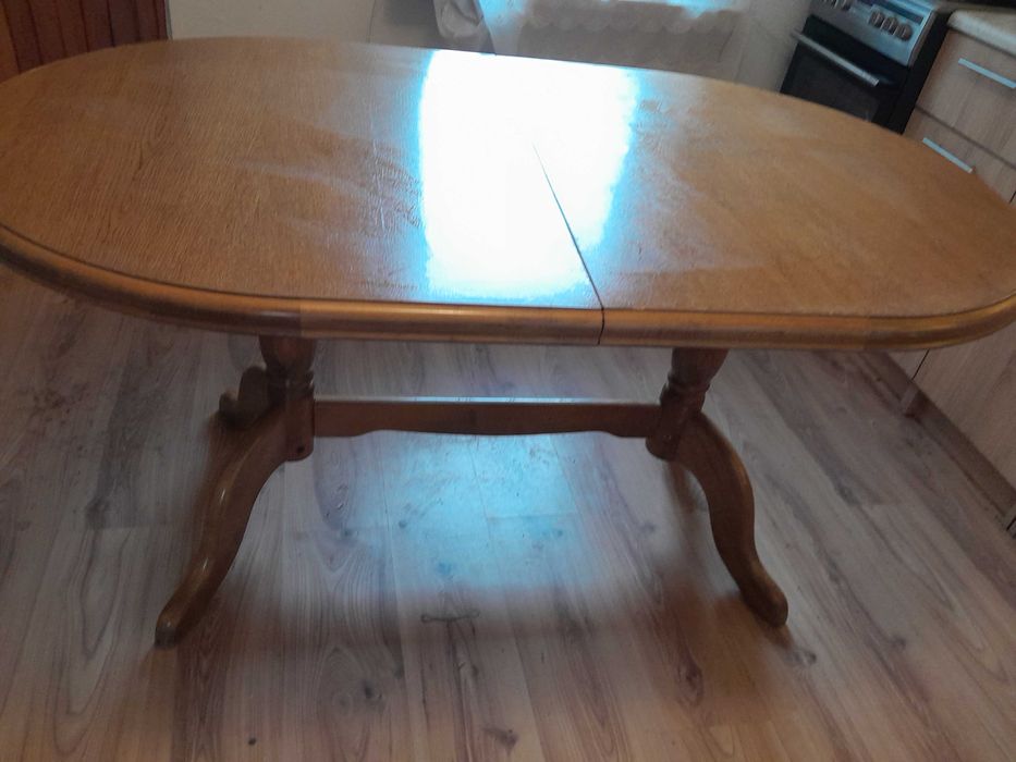 Stół drewniany dębowy duży