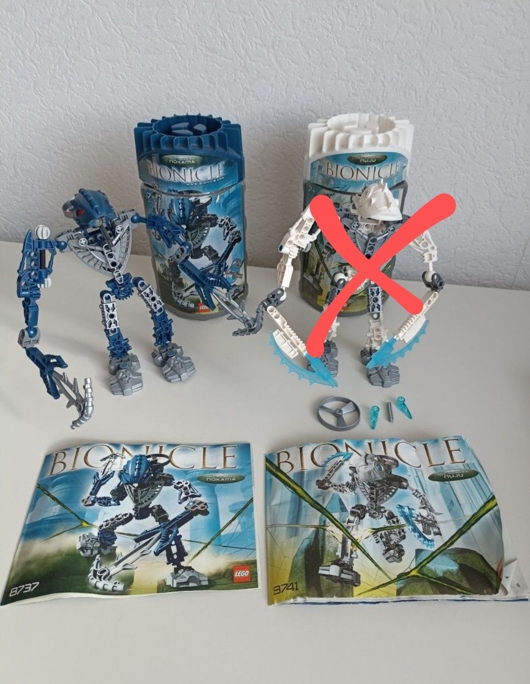 Bionicle Nokama 8737 и NUJU 8741