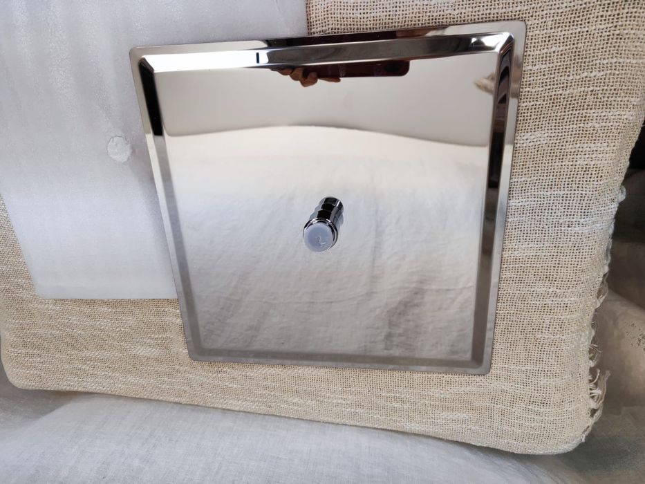 Kwadratowa deszczownica prysznicowa 12 cali Ibergrif ze stali nierdzew