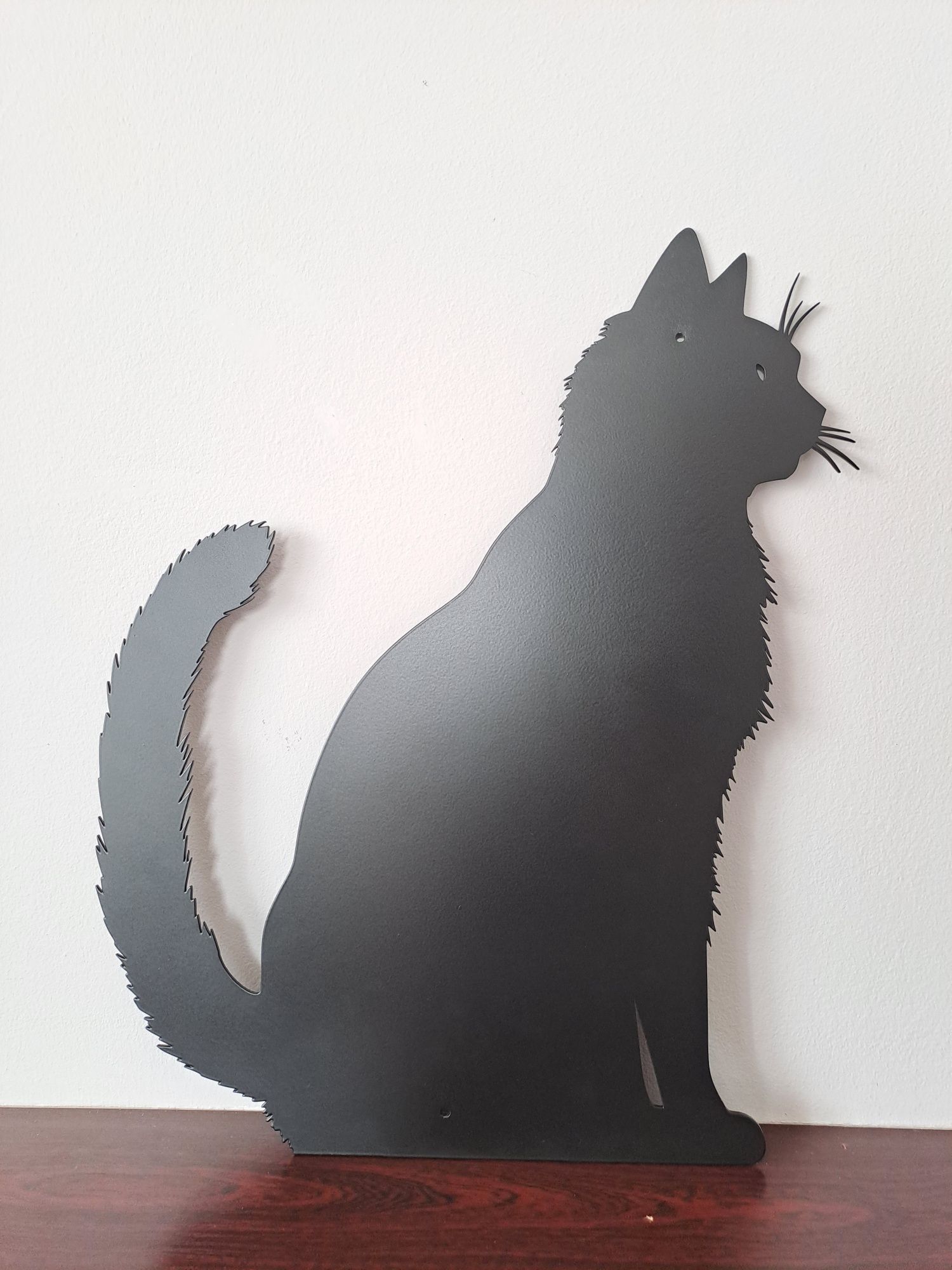 Metalowa ozdoba na ścianę - metalowy kot