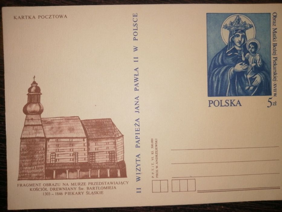 Karta pocztowa 12 sztuk PRL