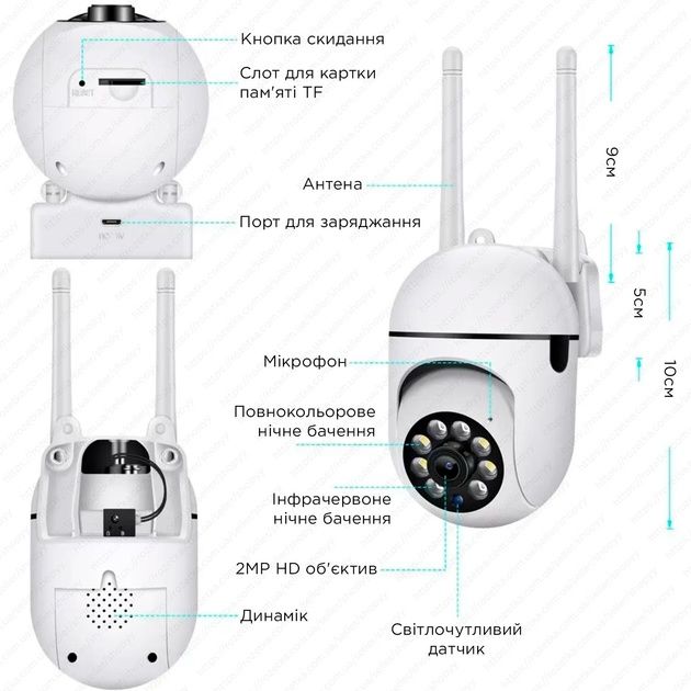 Wi-fi  камери відеоспостереження/ Вайфай камера