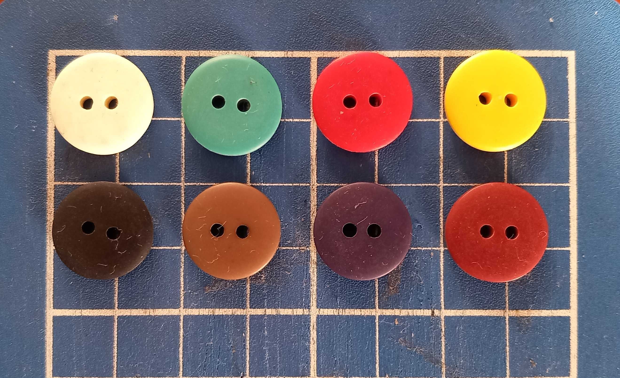 Botões de plástico 1,5cm diâmetro 10 unidades cores à escolha