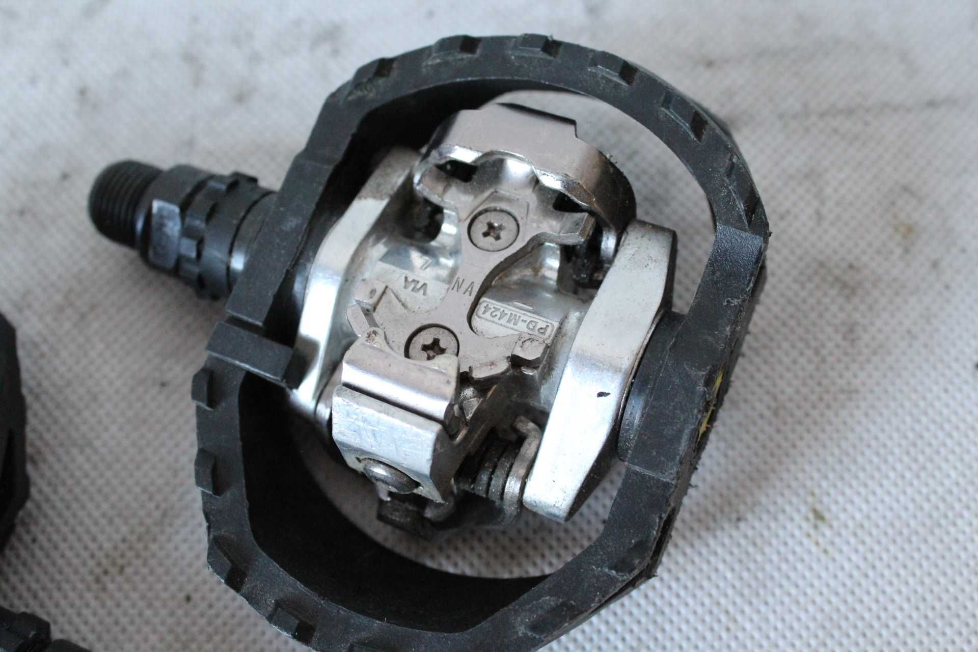 DOBRY STAN pedały rowerowe SPD shimano PD-M424  . 0425