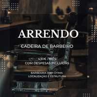 Arrendamento cadeira Barbeiro