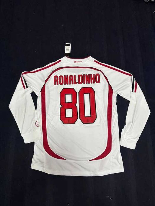 Koszulka AC Milan Ronaldinho 80 Adidas Longsleeve L Nowa Vintage