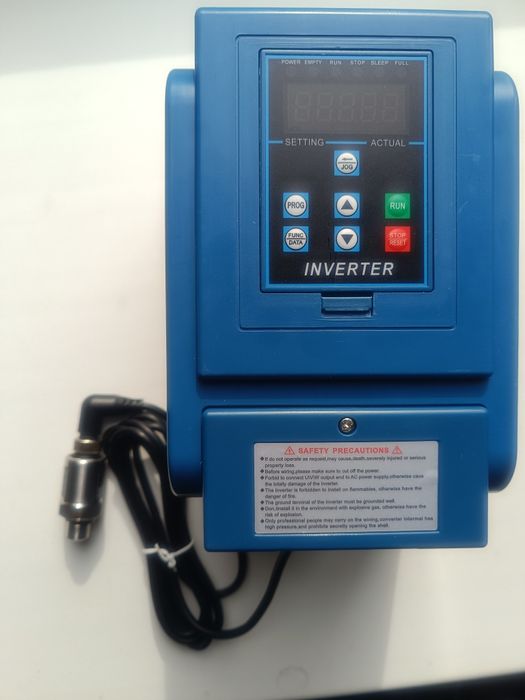 Частотный преобразователь частотник для насоса + ДАТЧИК ДАВЛЕНИЯ