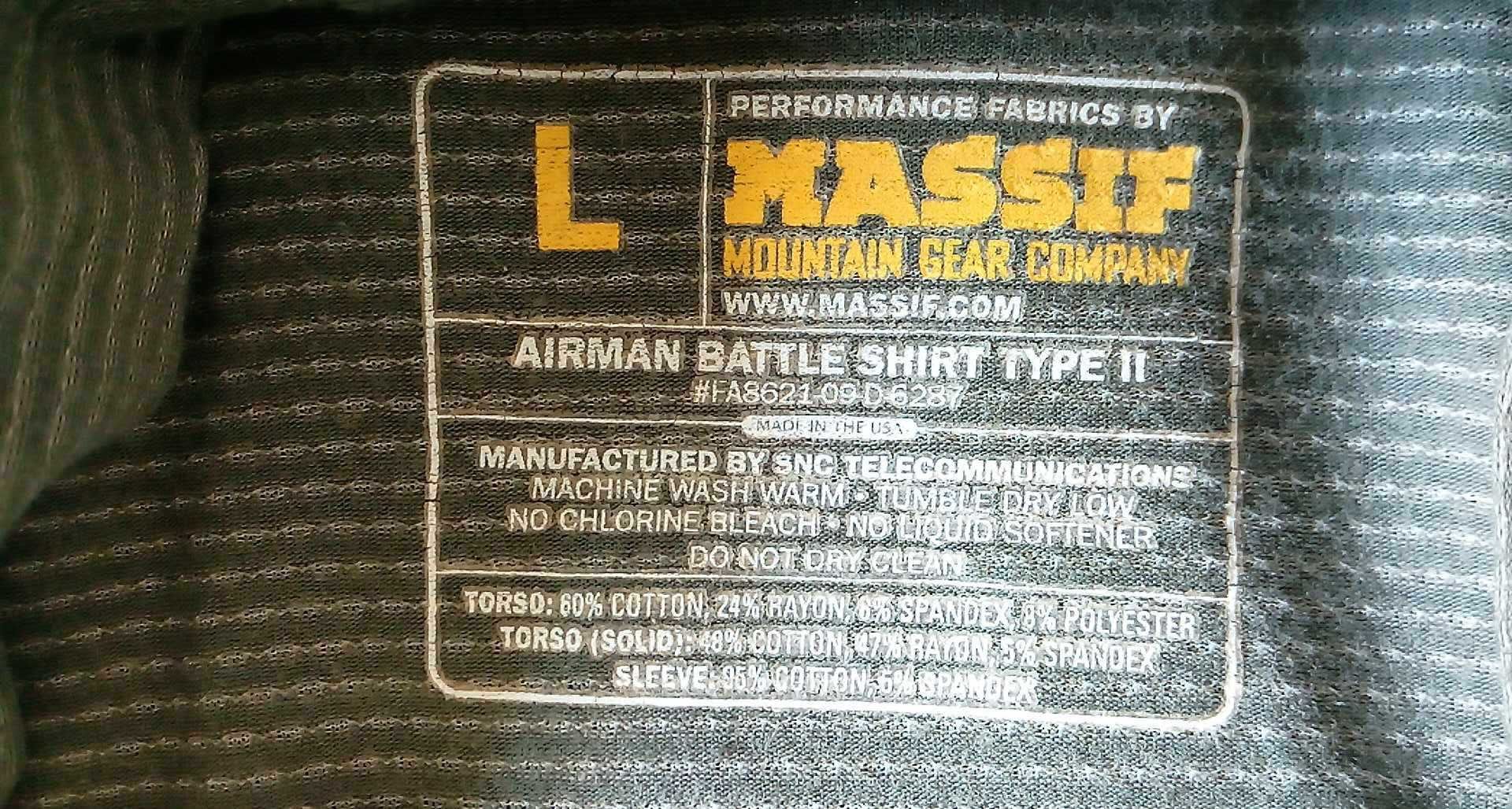 Bluza Termoaktywna Combat Shirt Tiger Stripe USAF r.L New
