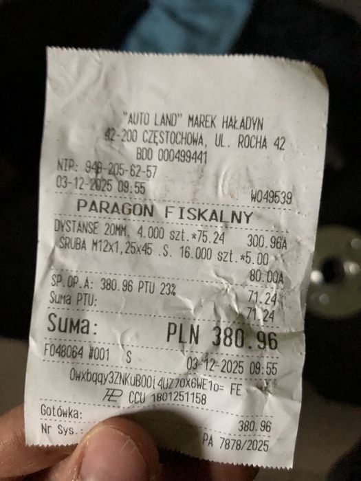 Dystanse 4x98 20mm otwór centrujacy 58,1