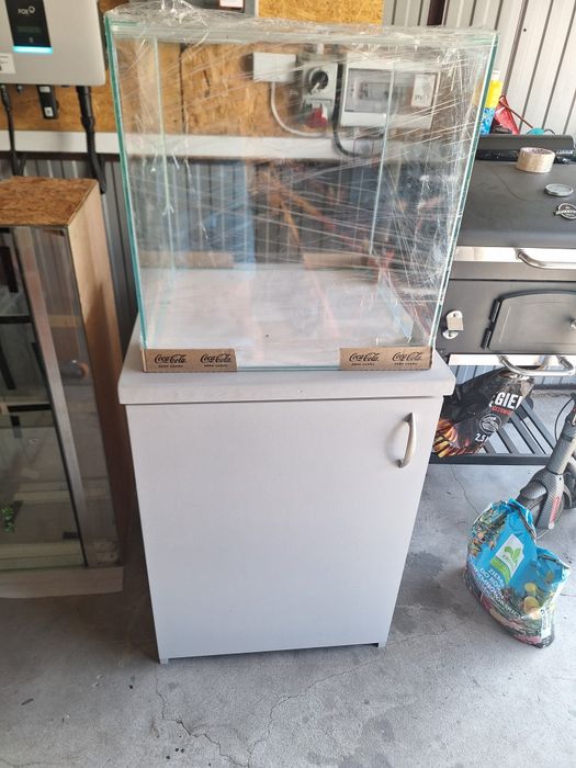 Akwarium nowe  z szafką akwarium  50x50x50