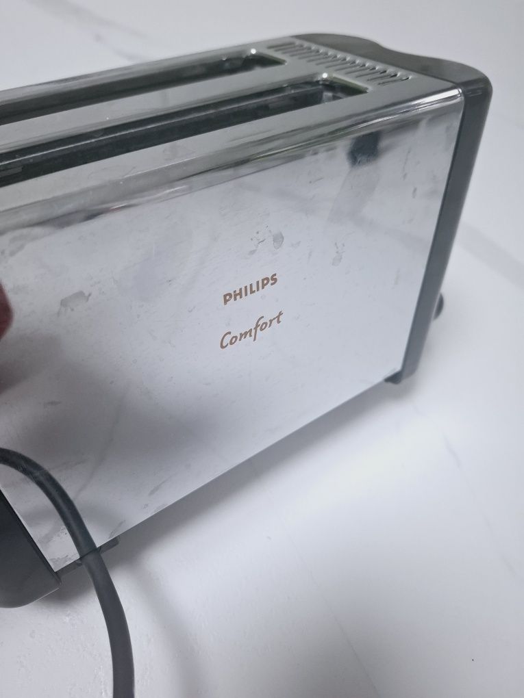Toster Philips Comfort grzanki srebrny jak nowy