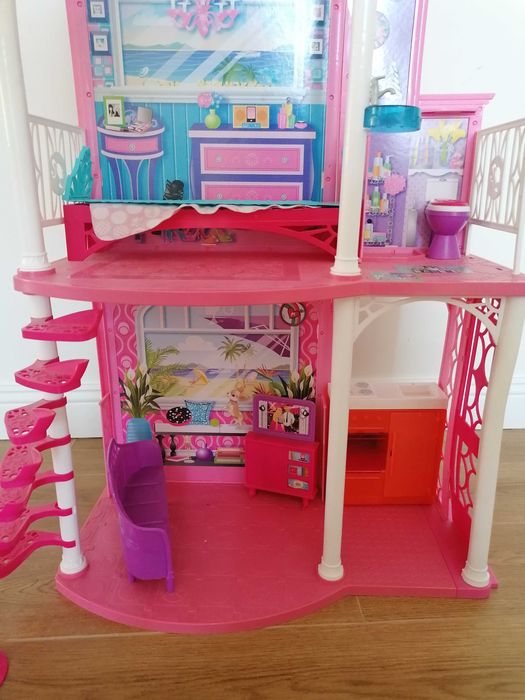 Domek Barbie piętrowy domek na plaży