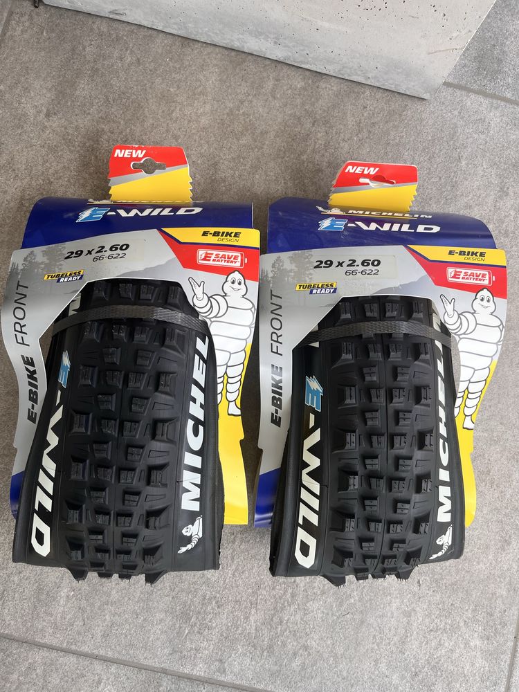 Opona Rowerowa MICHELIN E-WILD 29X2.60, 66-622 zwijana ebike elektryk