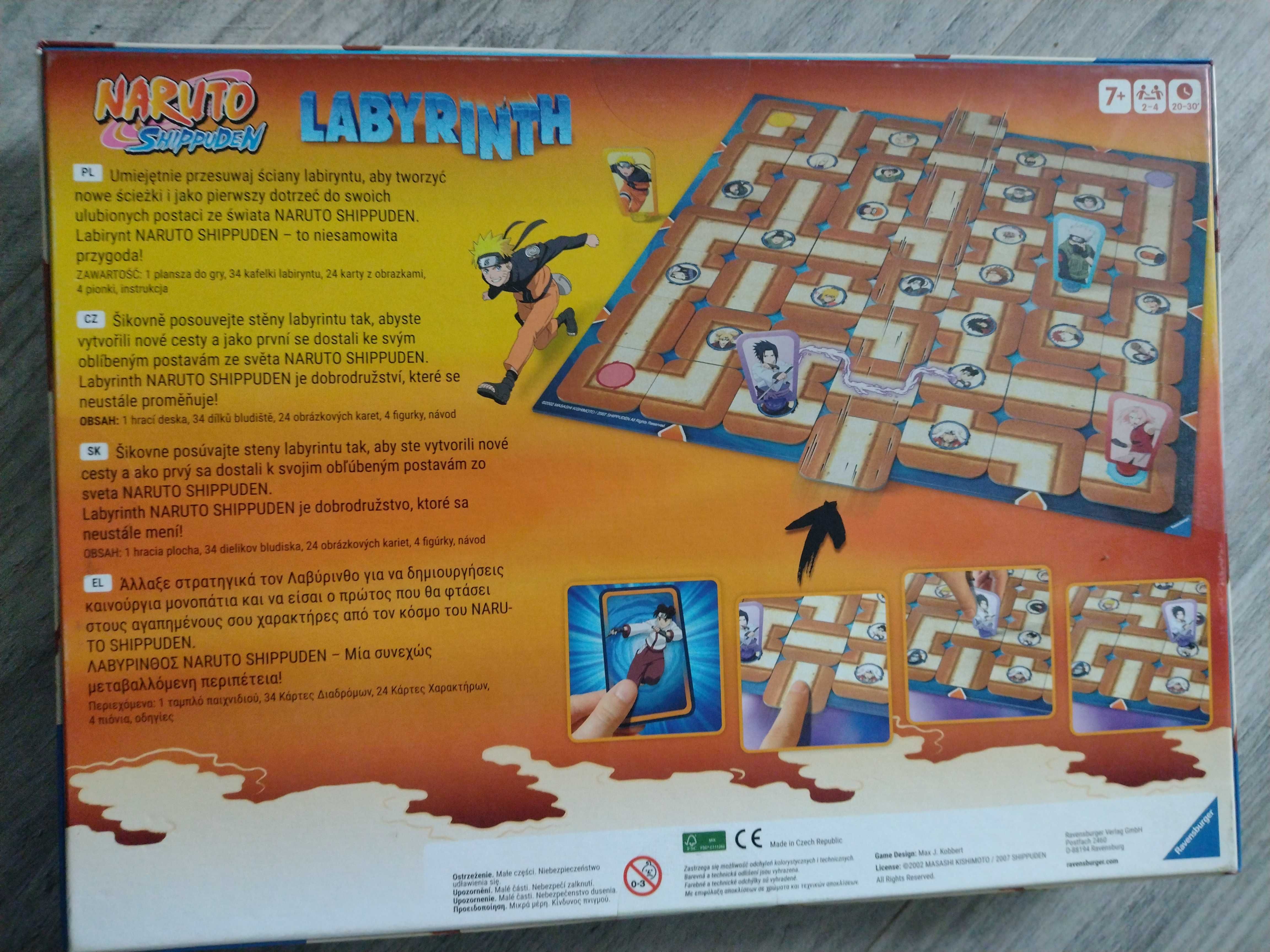 Gra planszowa Labirynt Naruto Ravensburger NOWA