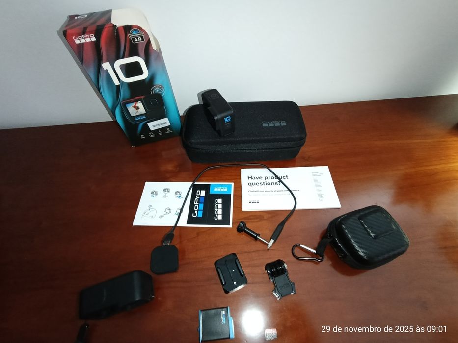 GoPro 10 Black + cartão 128gb