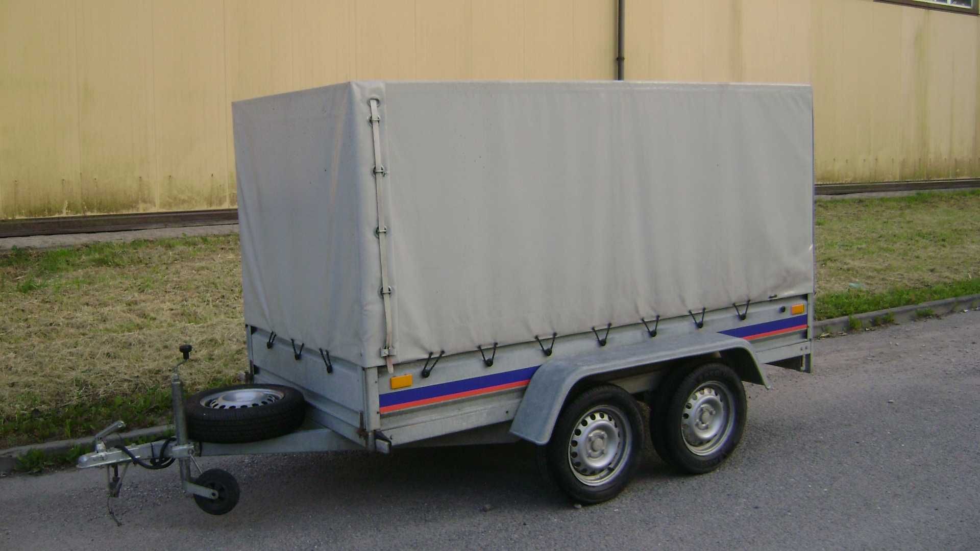 Przyczepka przyczepa NIEWIADÓW 270x135 dwuosiowa zarejestrowana