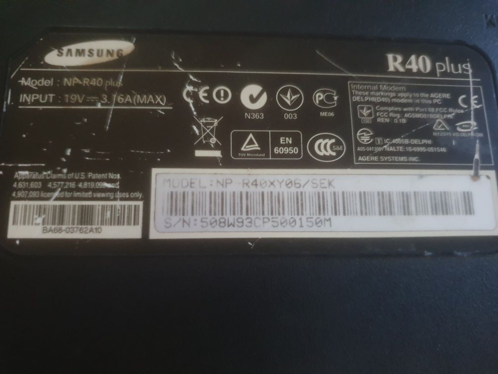 Ноутбук Samsung R40 Plus