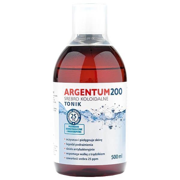 Tonik do twarzy z koloidalnym srebrem Argentum 200 25PPM - 500ml