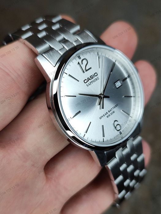 Годинник  Casio MTS-110D-7A Сапфір Оригінал Гарантія Касио