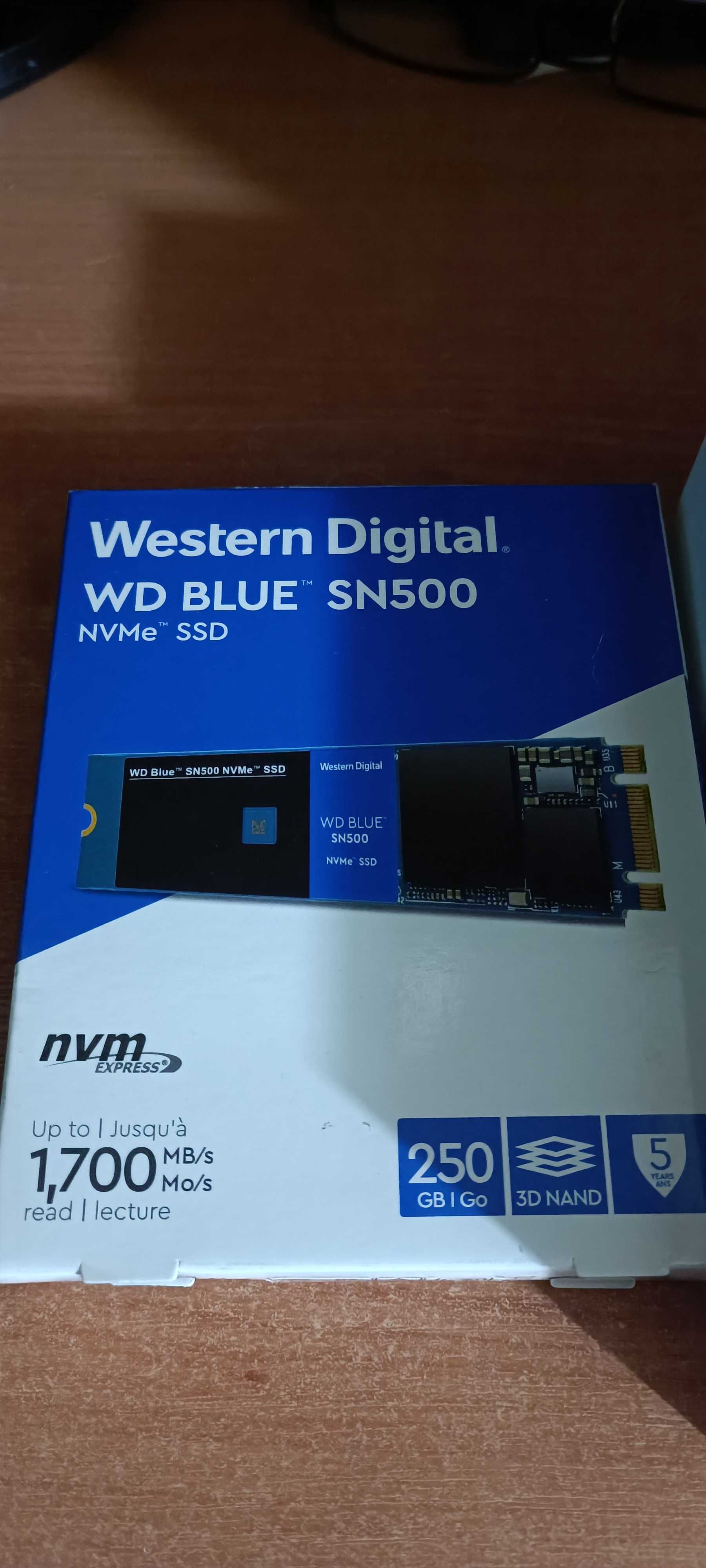 NVMe SSD 250GB mais Caixa