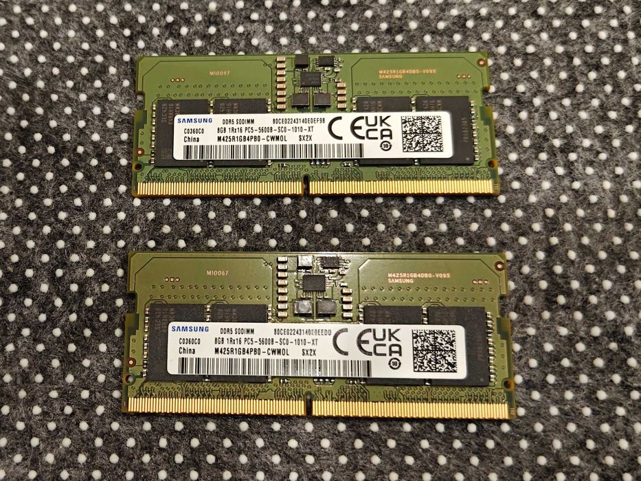 Оперативна пам'ять SO-DIMM DDR5 16Gb (2x8Gb) 5600 Samsung M425R1GB4PB0