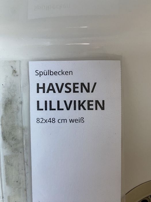 Zlew z widocznym frontem havsen