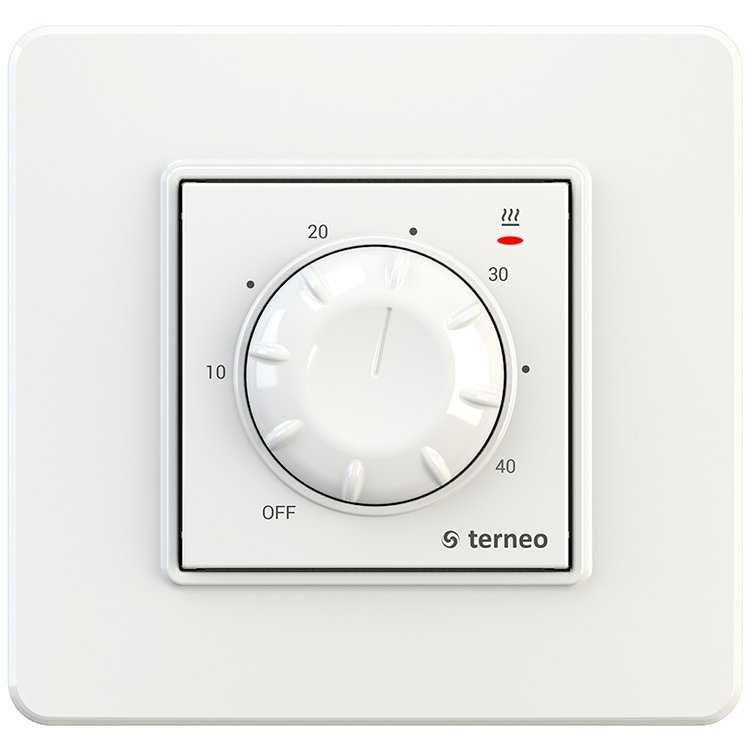 Терморегулятор для теплых полов terneo rtp, белый