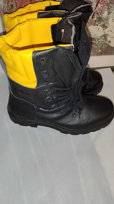 Захисні черевики Cofra з натуральної шкіри чорні ботинки