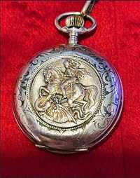 Szwajcarski! Unikat! zegarek kieszonkowy Srebro "Remontoir Ancre"1850r