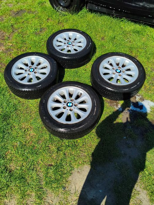 Felgi BMW E87 5x120, opony całoroczne 205/55/16 jak nowe