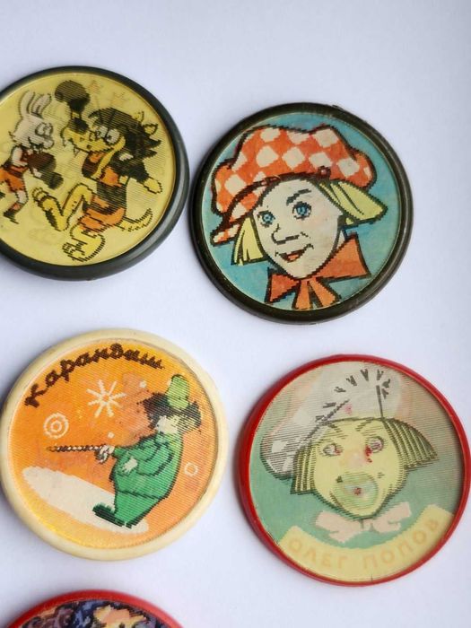 3Д мультяшки звірушки Набір значків період совети ціна за всі