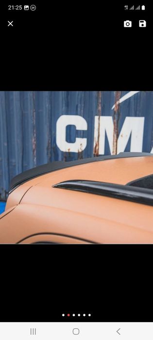 Спойлер audi q7 антикрыло  s line тюнинг abt