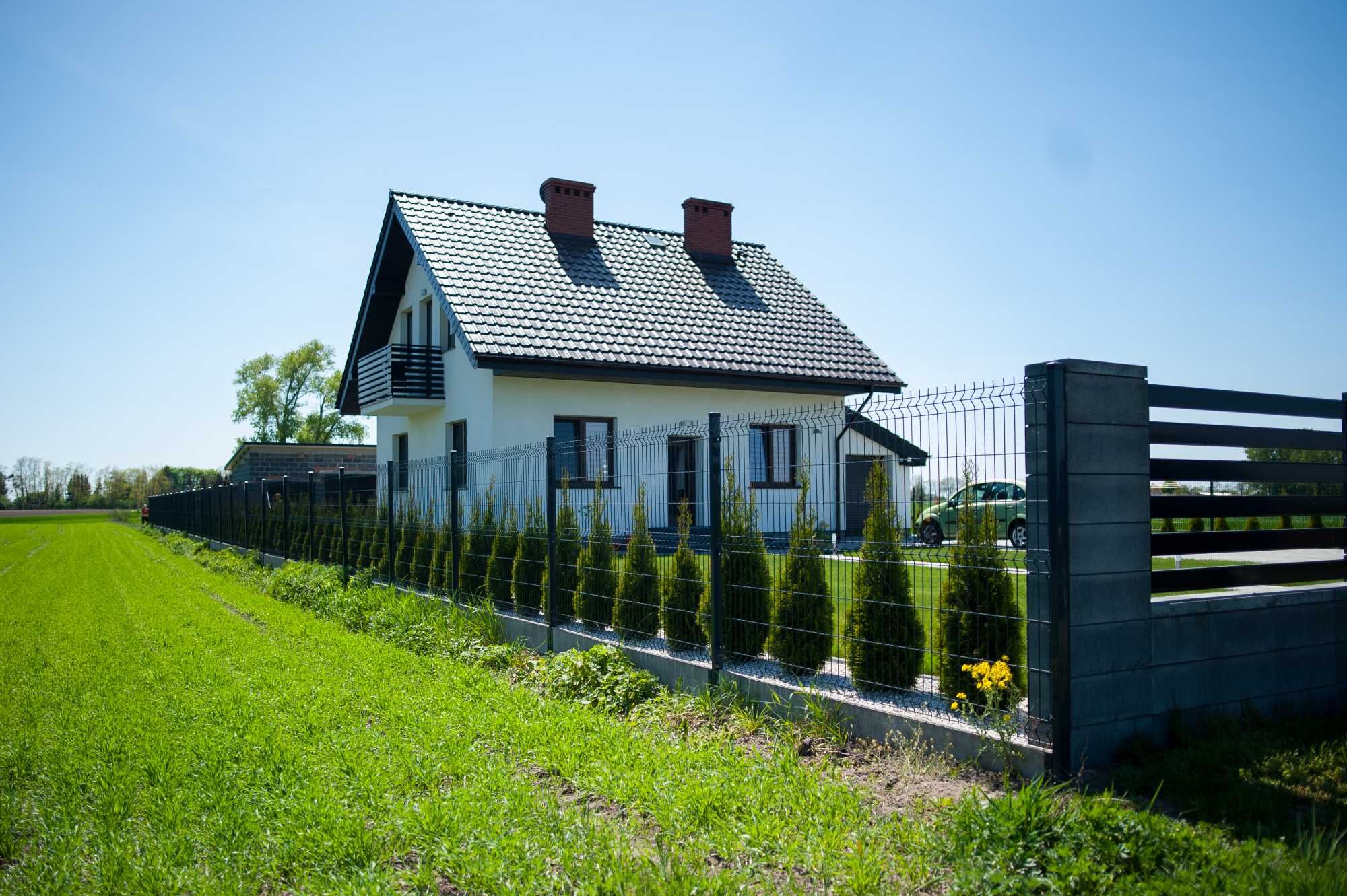 Ogrodzenie kompletne z siatki, siatka ogrodzeniowa