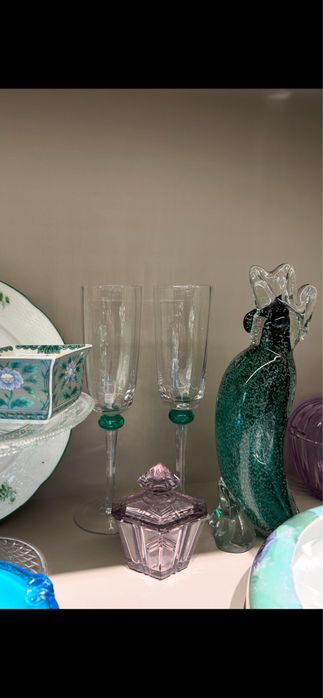 Хрусталь винтаж, салатник, конфетница , подсвечник, бокалы   листайте