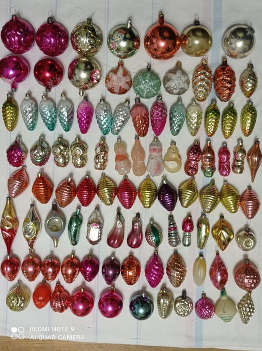 Ёлочные новогодние игрушки. СССР.