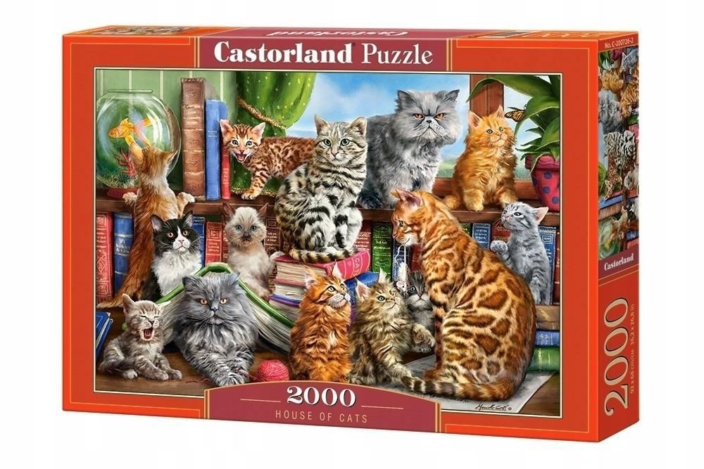 Puzzle 2000 House Of Cats Castor, Castorland
