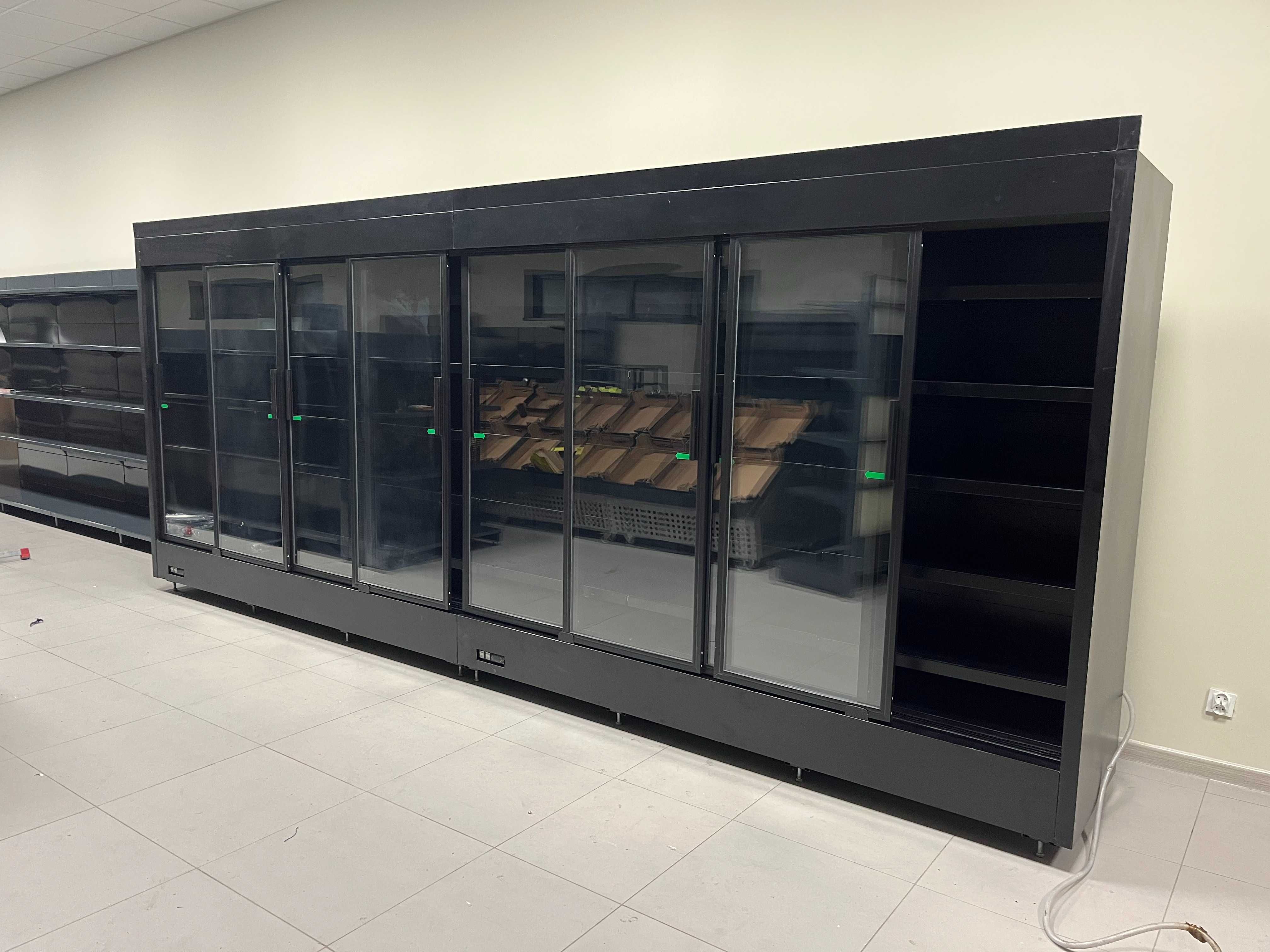 ES SYSTEM K Regał chłodniczy z drzwiami dł.  2,5 m, 5 m