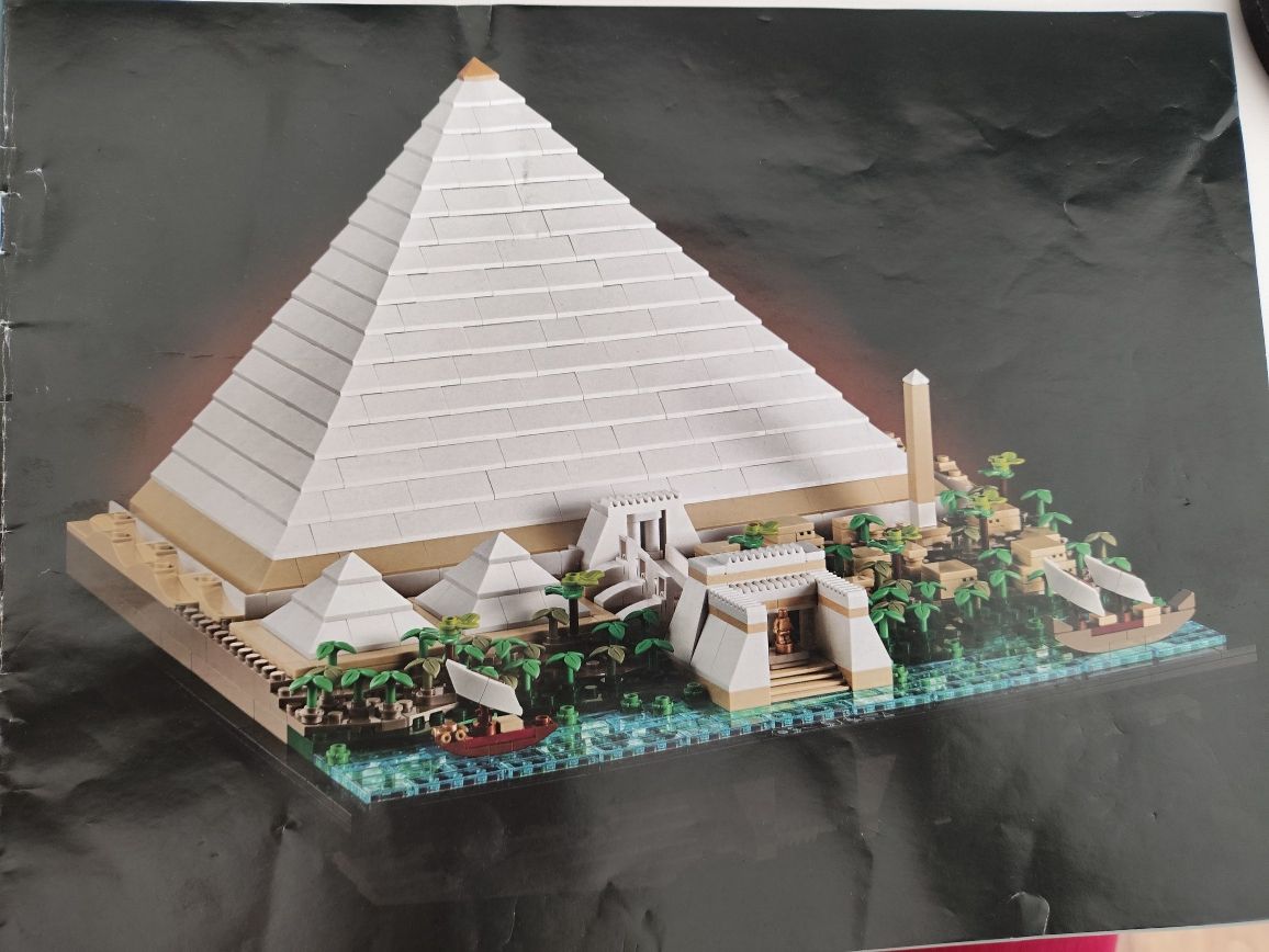 Piramida Cheopsa klocki nie lego Egipt budowla architecture