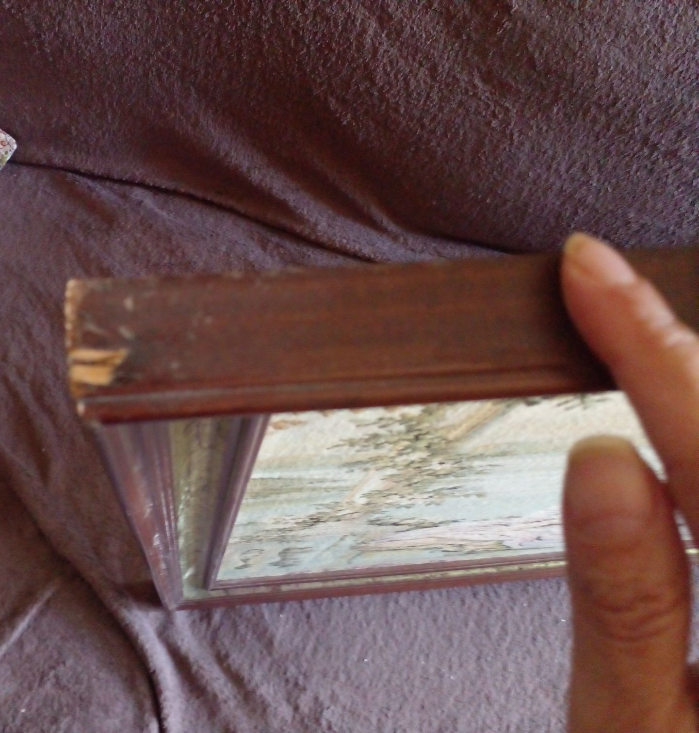 Quadro GRANDE e ANTIGO  em tapeçaria GOBLIN