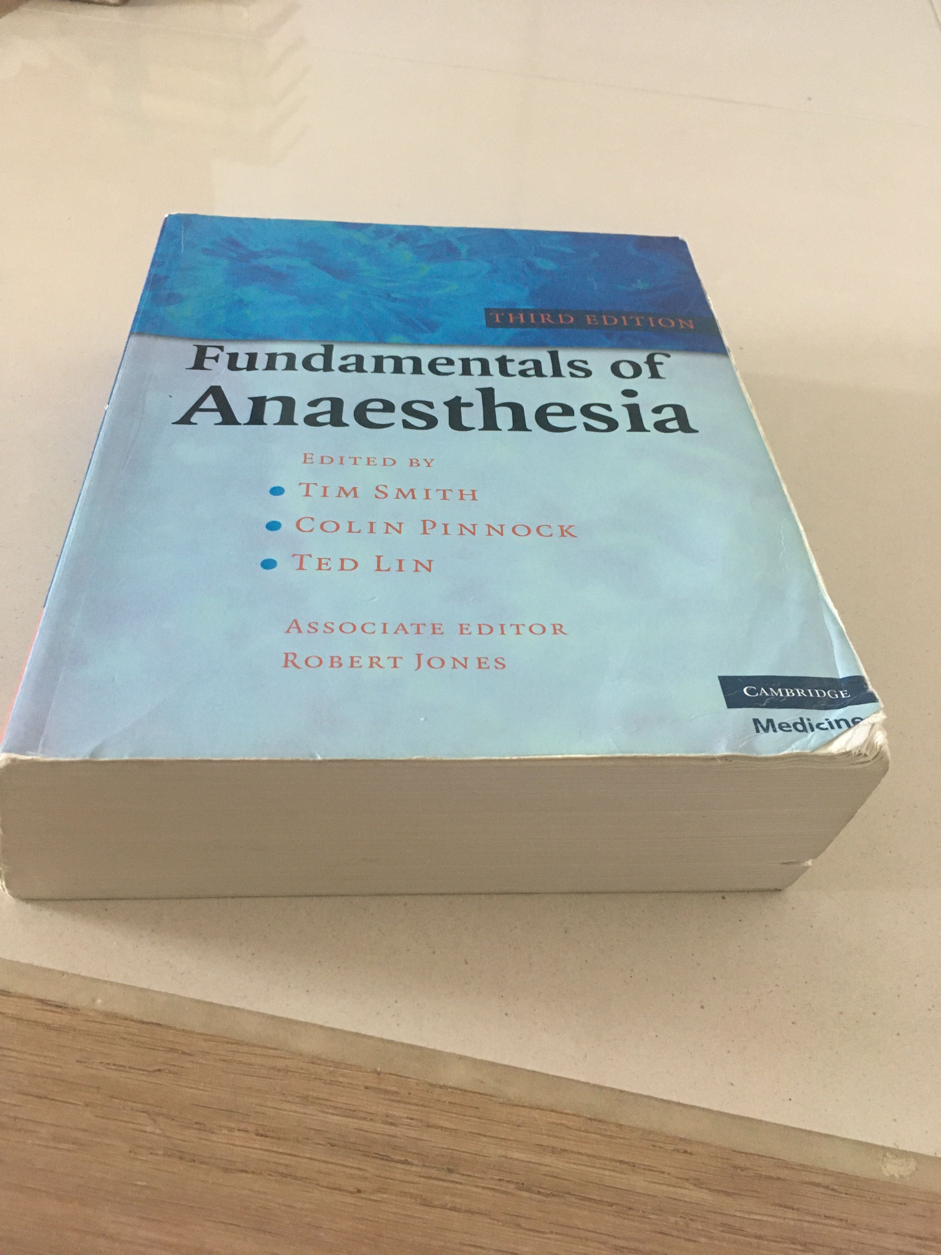 Foundamentals of anaesthesia Pinnock english book