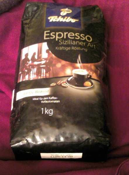 Кофе "Сhibo" в зернах, натуральный, 1 кг, запечатан, арабика+робуста