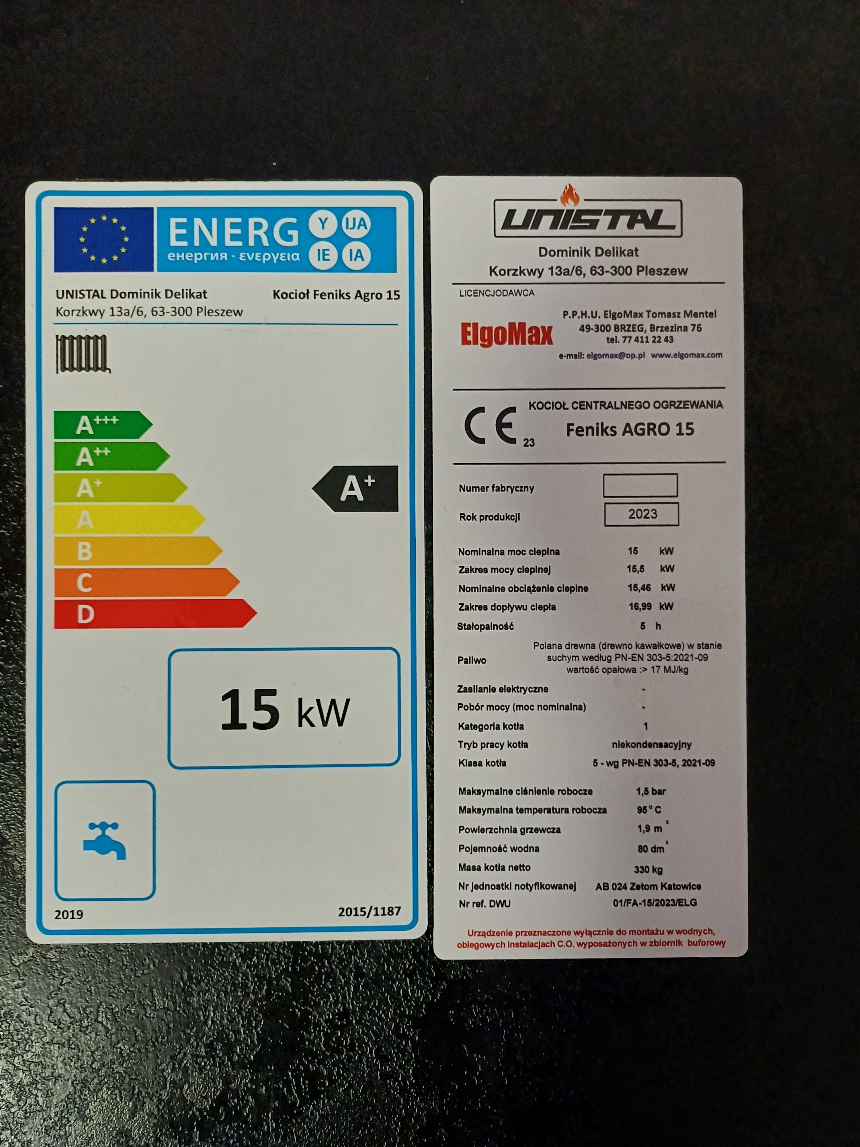 Kocioł zgazowujący drewno 15kW do 160m2 piec dotacja czyste powietrze