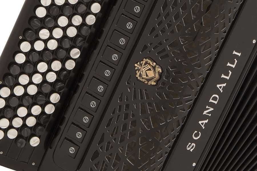 Akordeon Scandalli Conservatorio Grande BJC 453, konwerter,kanałowy