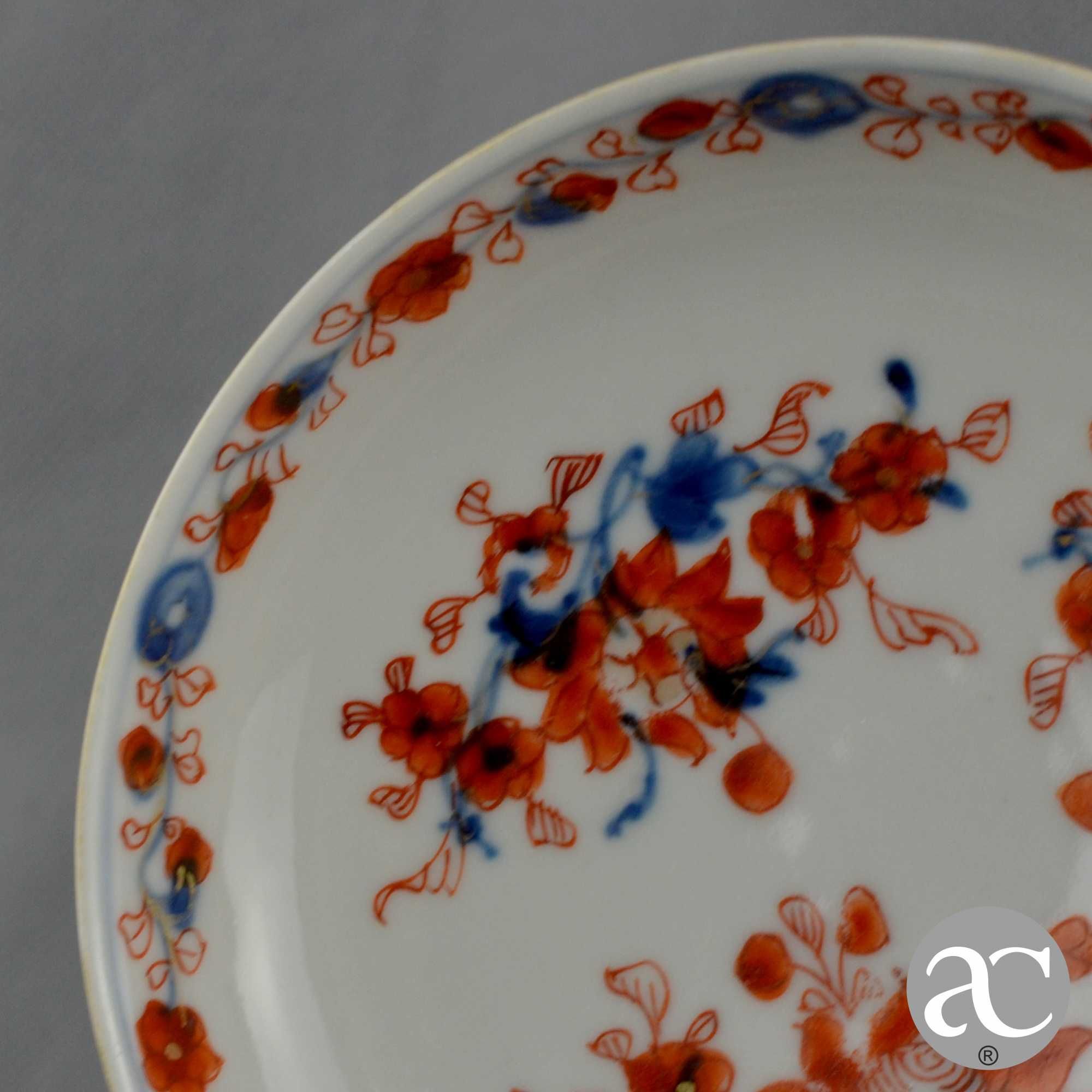 Pequeno prato porcelana da China Companhia das Índias Imari Séc. XVIII