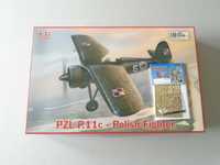 Model Samolotu PZL P.11c, IBG Models, 1/32 + Blaszki Part S32-038