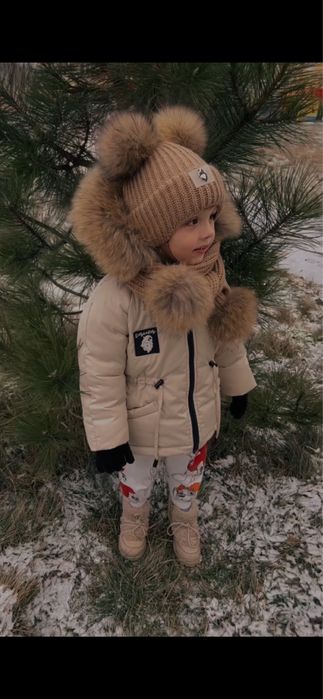 Дитяча парка (набір) , натуральне хутро
