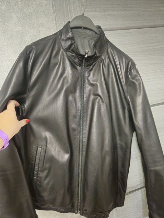 Кожаная двусторонняя куртка в идеальном состоянии